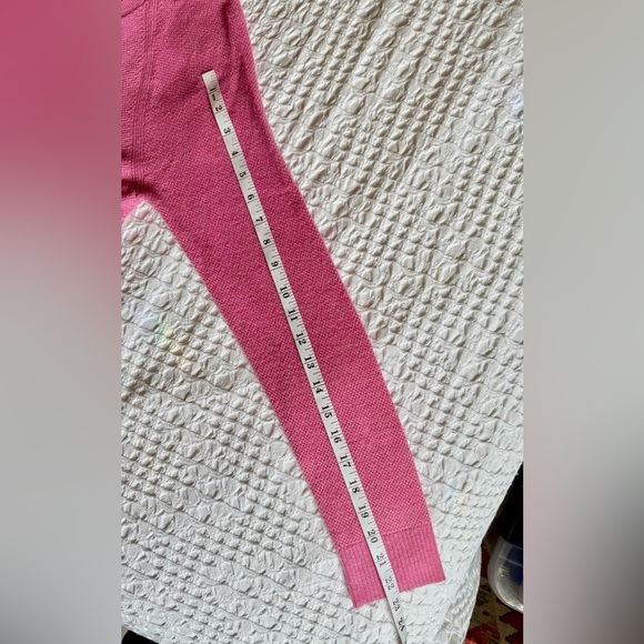 GAP V-Neck True Soft Sweater Pink Heather Merino Wool Blend Size M - Picture 12 of 12